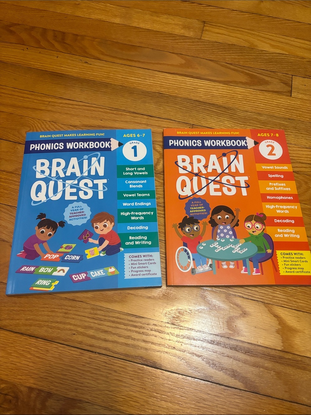 Brain Quest Phonics Workbook Set Grade 1&2